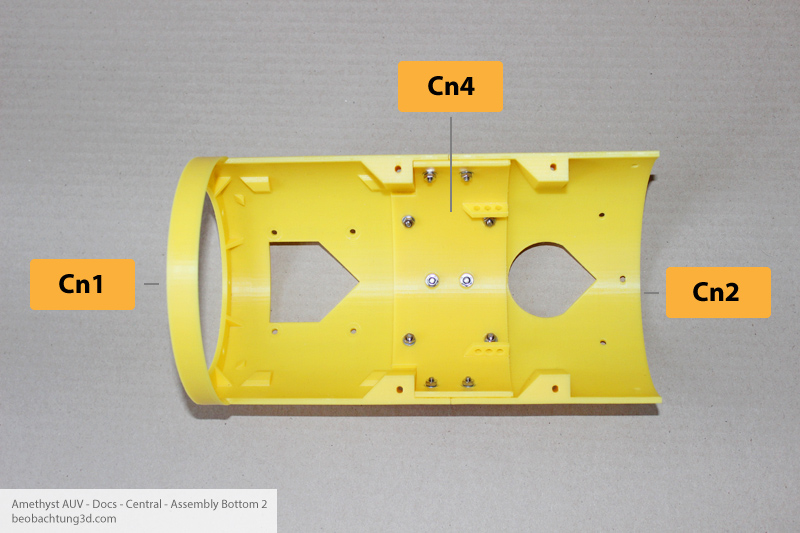 Amethyst AUV Center - Bottom Parts