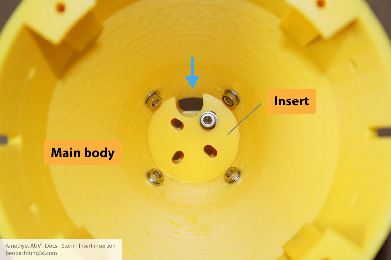 Amethyst AUV Stern - Insert insertion